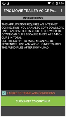 MOVIE_VOICE android App screenshot 0